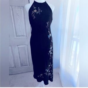 Jones New York Sleeveless Dress with Floral Beadwork